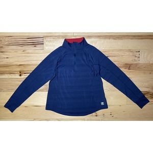 Fila Sport 1/4 Zip Pullover Sweatshirt Track Jacket Womens XL Activewear Blue